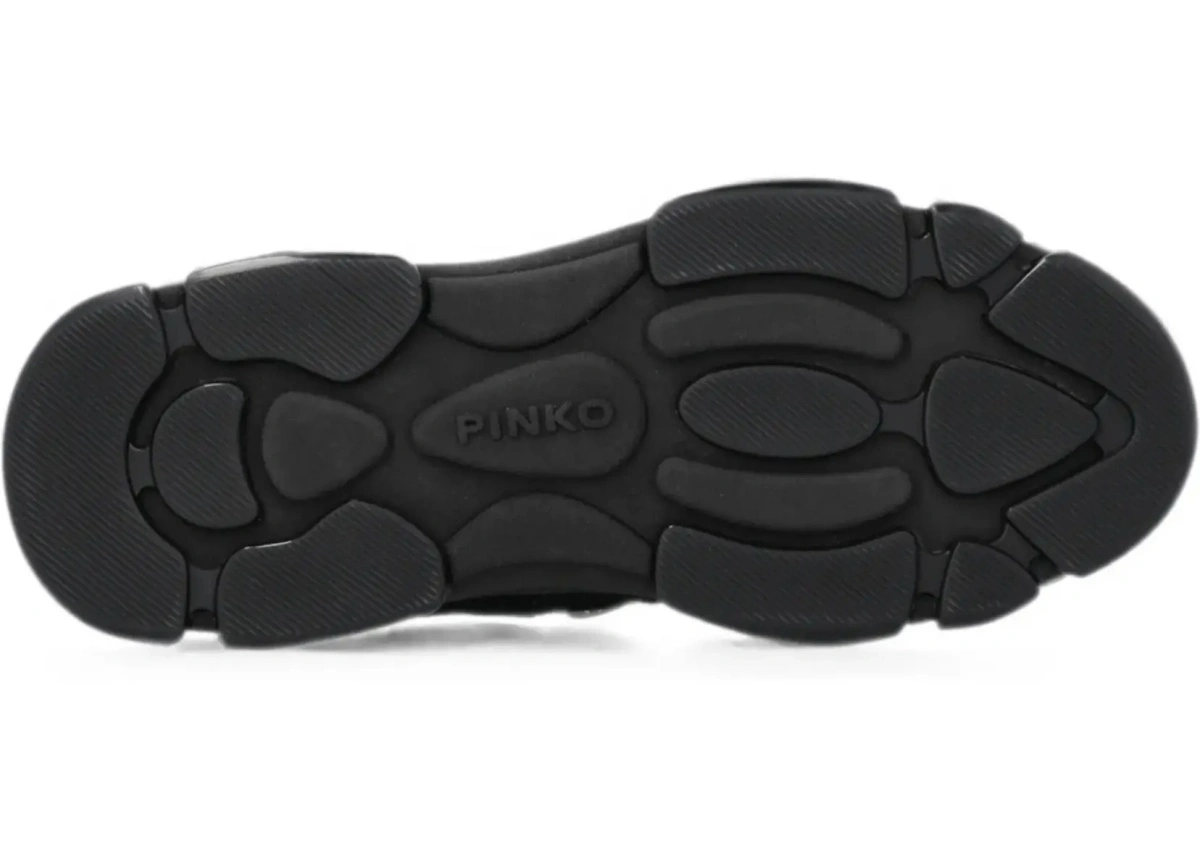 Sneakers Pinko negri din piele intoarsa - Img 7