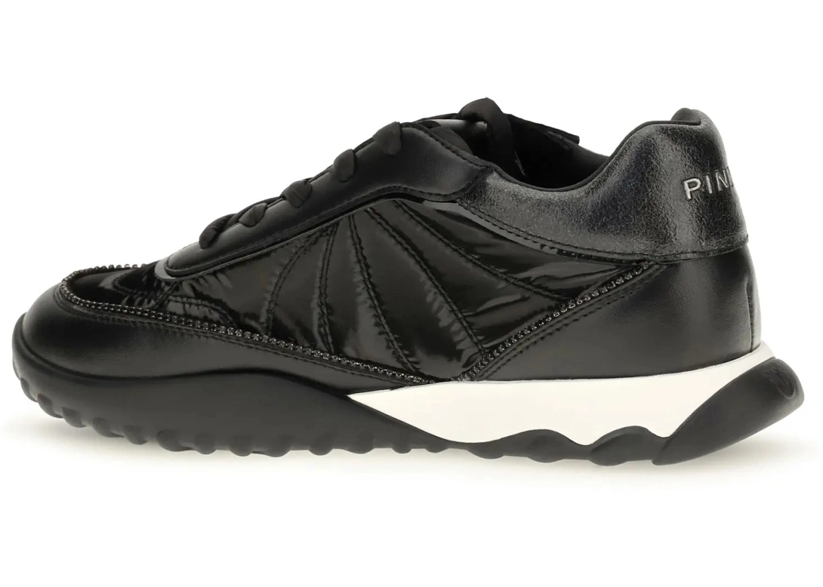 Sneakers Pinko negri din piele - Img 3