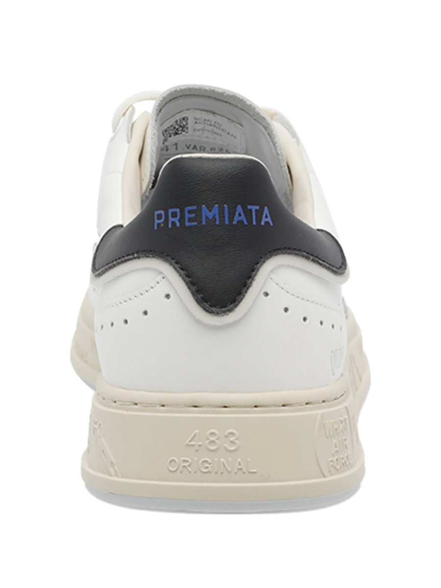 Sneakers Premiata albi din piele - Img 3
