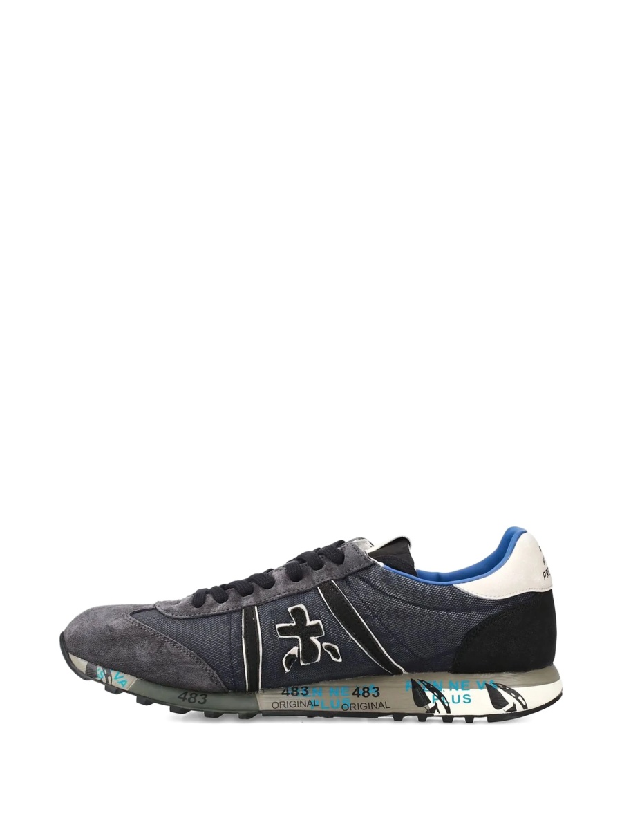 Sneakers Premiata gri din piele intoarsa - Img 3