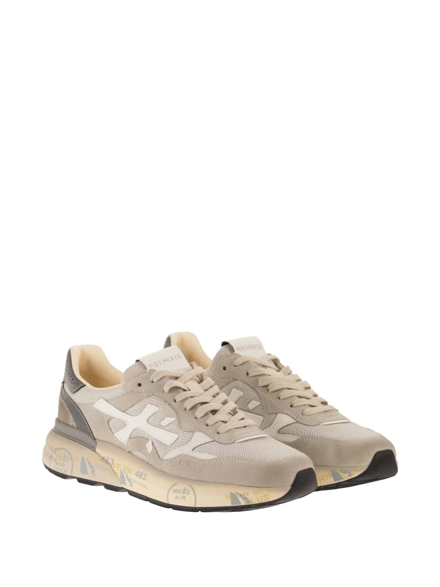 Sneakers Premiata gri din polyester si poliuretan - Img 2