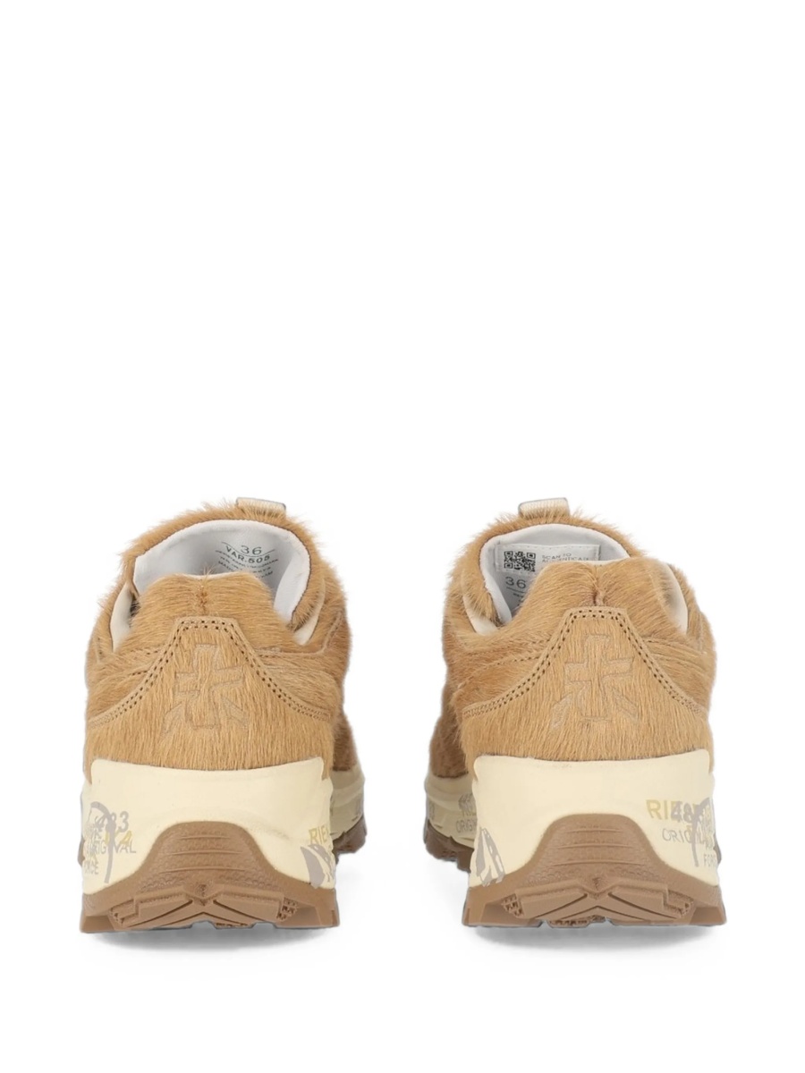 Sneakers Premiata maro din par de vitel - Img 4