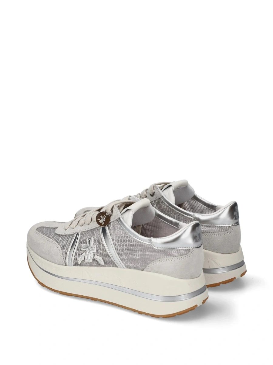 Sneakers Premiata neutri din poliuretan si poliamida - Img 3
