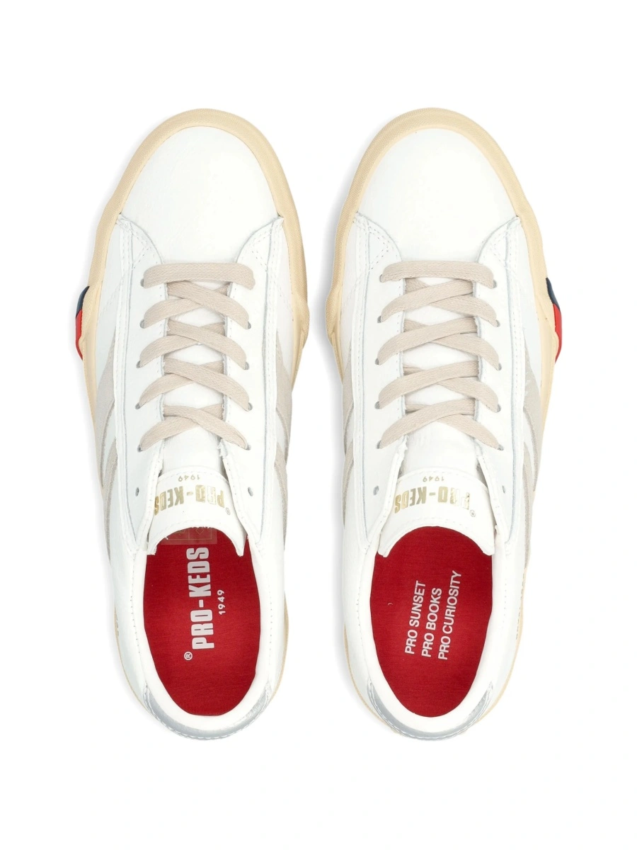 Sneakers Pro-Keds albi din piele - Img 3