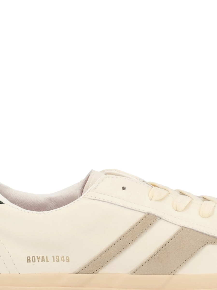 Sneakers Pro-Keds neutri din piele si piele intoarsa - Img 2