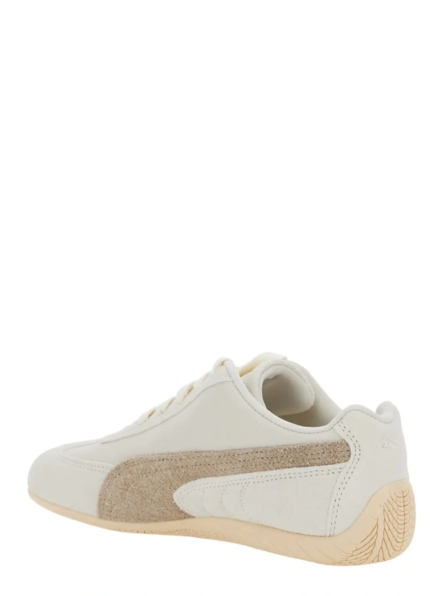 Sneakers PUMA albi din piele intoarsa - Img 3