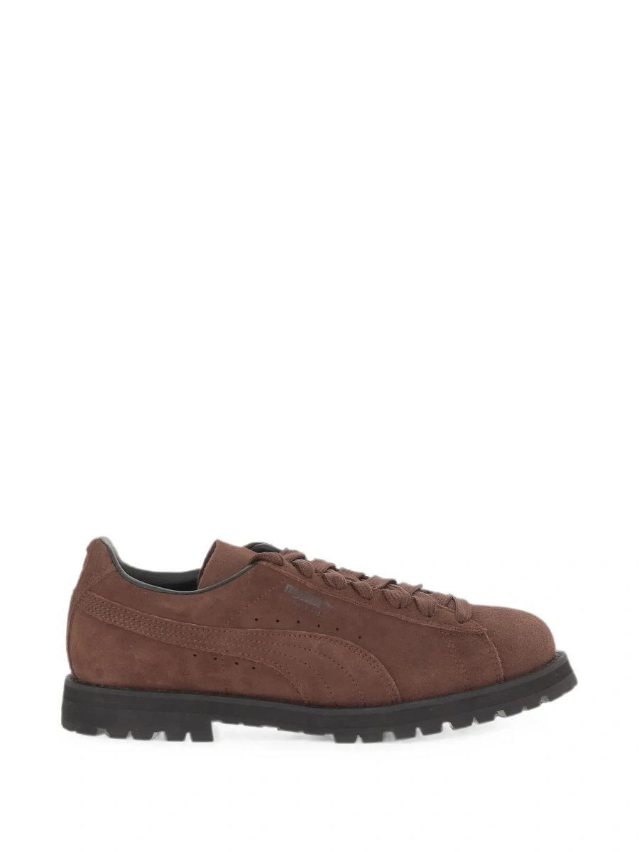 Sneakers PUMA maro din piele intoarsa - Img 9