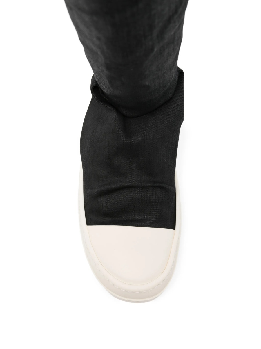 Sneakers Rick Owens negri din material textil si cauciuc - Img 4