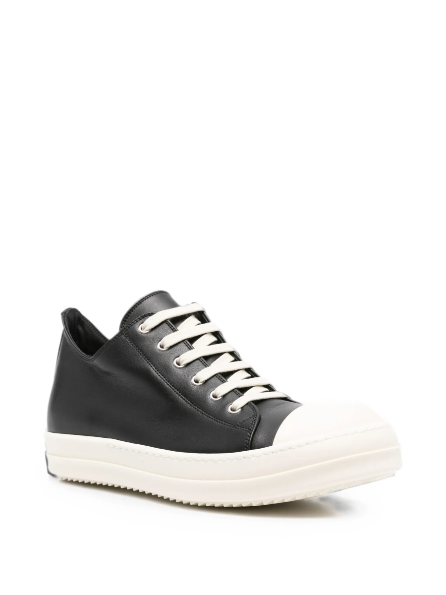 Sneakers Rick Owens negri din piele - Img 2