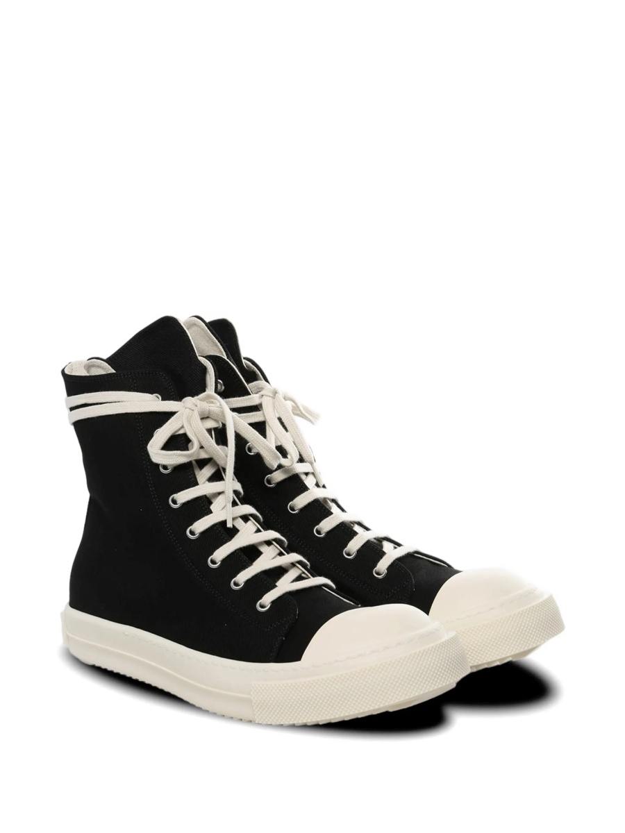 Sneakers Rick Owens negri din vascoza si poliuretan - Img 2