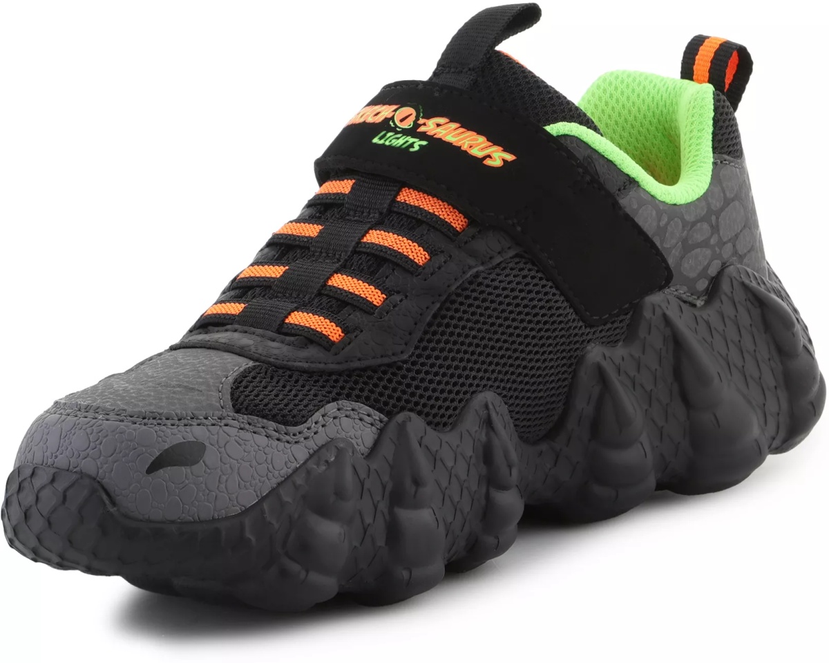 Sneakers Skech-O-Saurus - Rapid-Dino 400119L-BKLM Black/Lime - Img 3