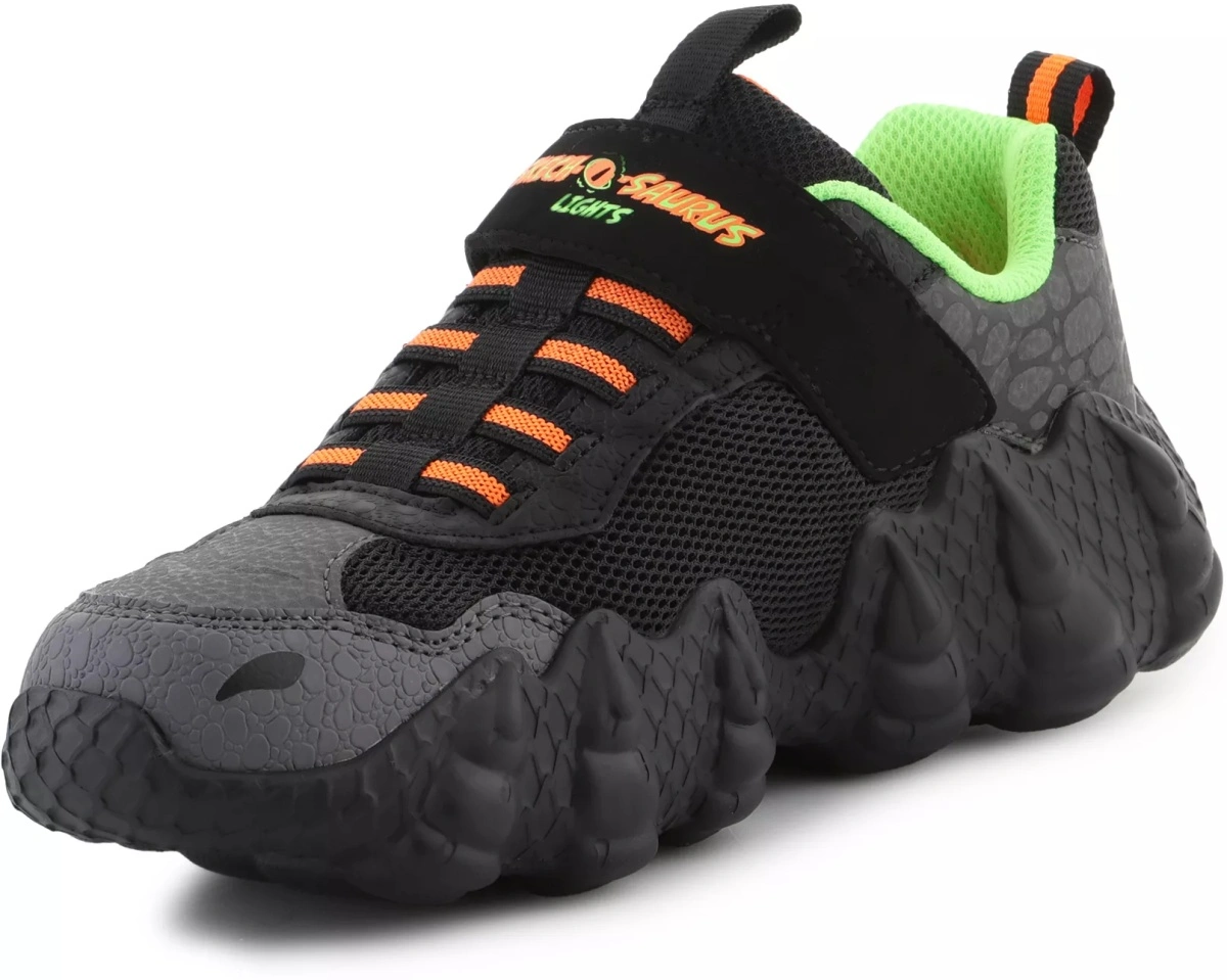 Sneakers Skech-O-Saurus - Rapid-Dino 400119L-BKLM Black/Lime - Img 3