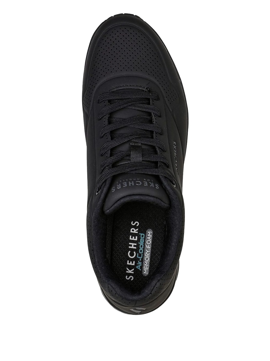 Sneakers SKECHERS negri din material textil si poliuretan - Img 3