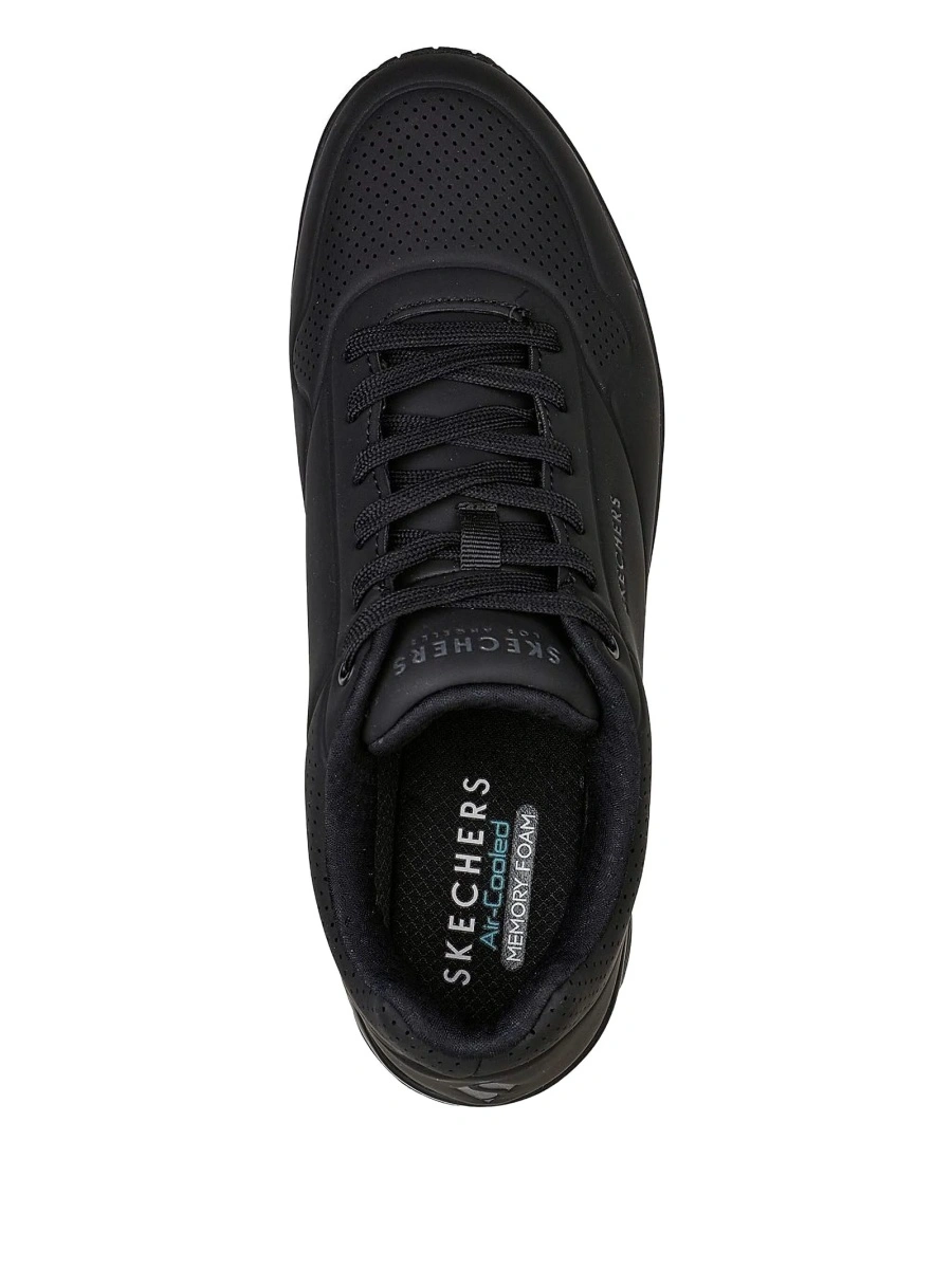 Sneakers SKECHERS negri din material textil si poliuretan - Img 3