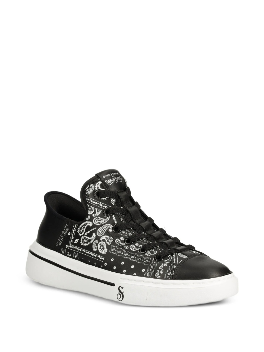 Sneakers SKECHERS negri din piele - Img 2