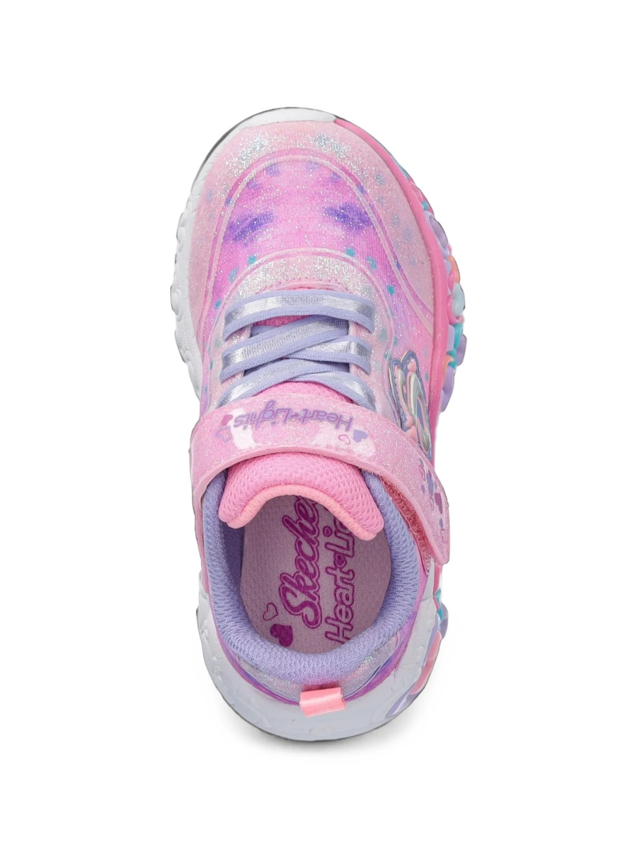 Sneakers SKECHERS roz din material textil - Img 4