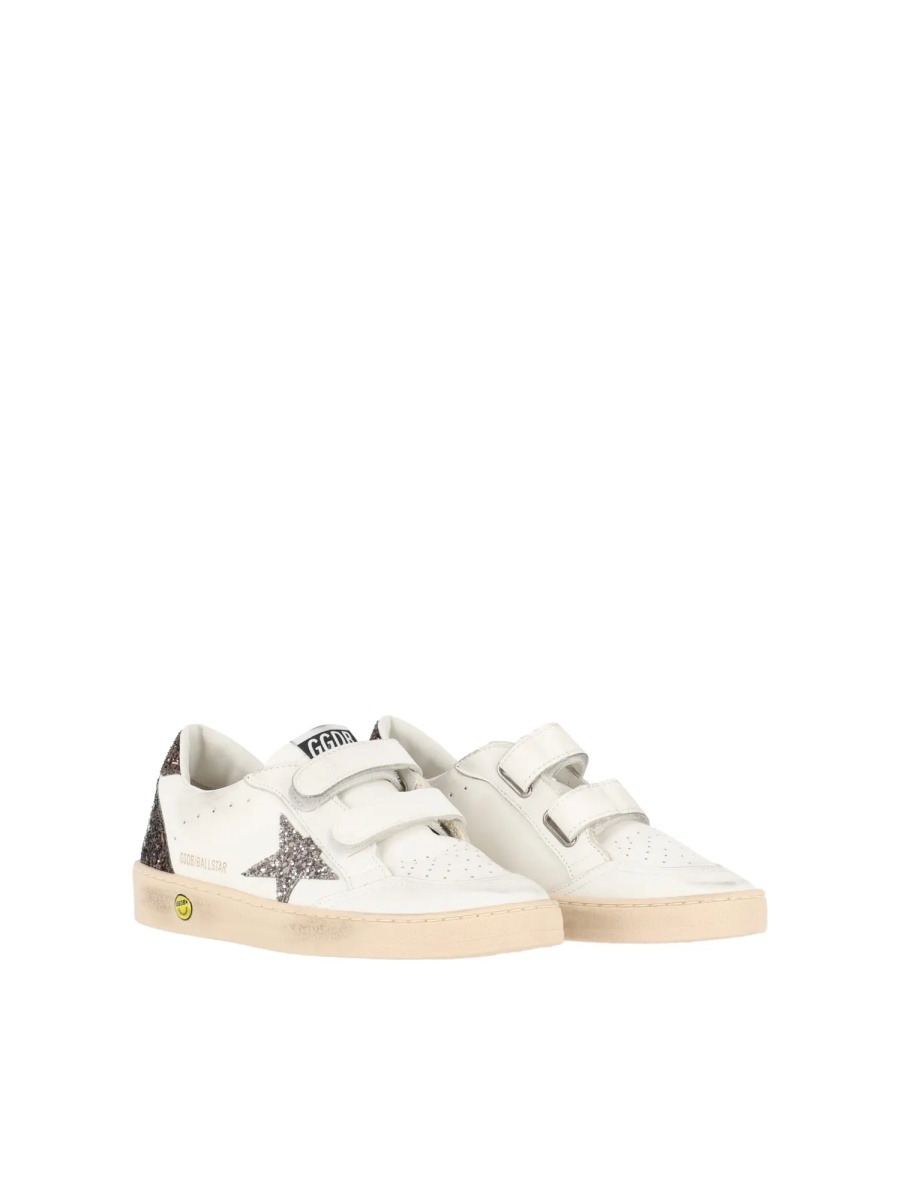 Sneakers SNEAKERS BALL STAR STRAP LEATHER UPPER TOE AND STRAP GLITTER STAR HEEL AND SPUR WHITE/CINDER/LIGHT BROWN - Img 2