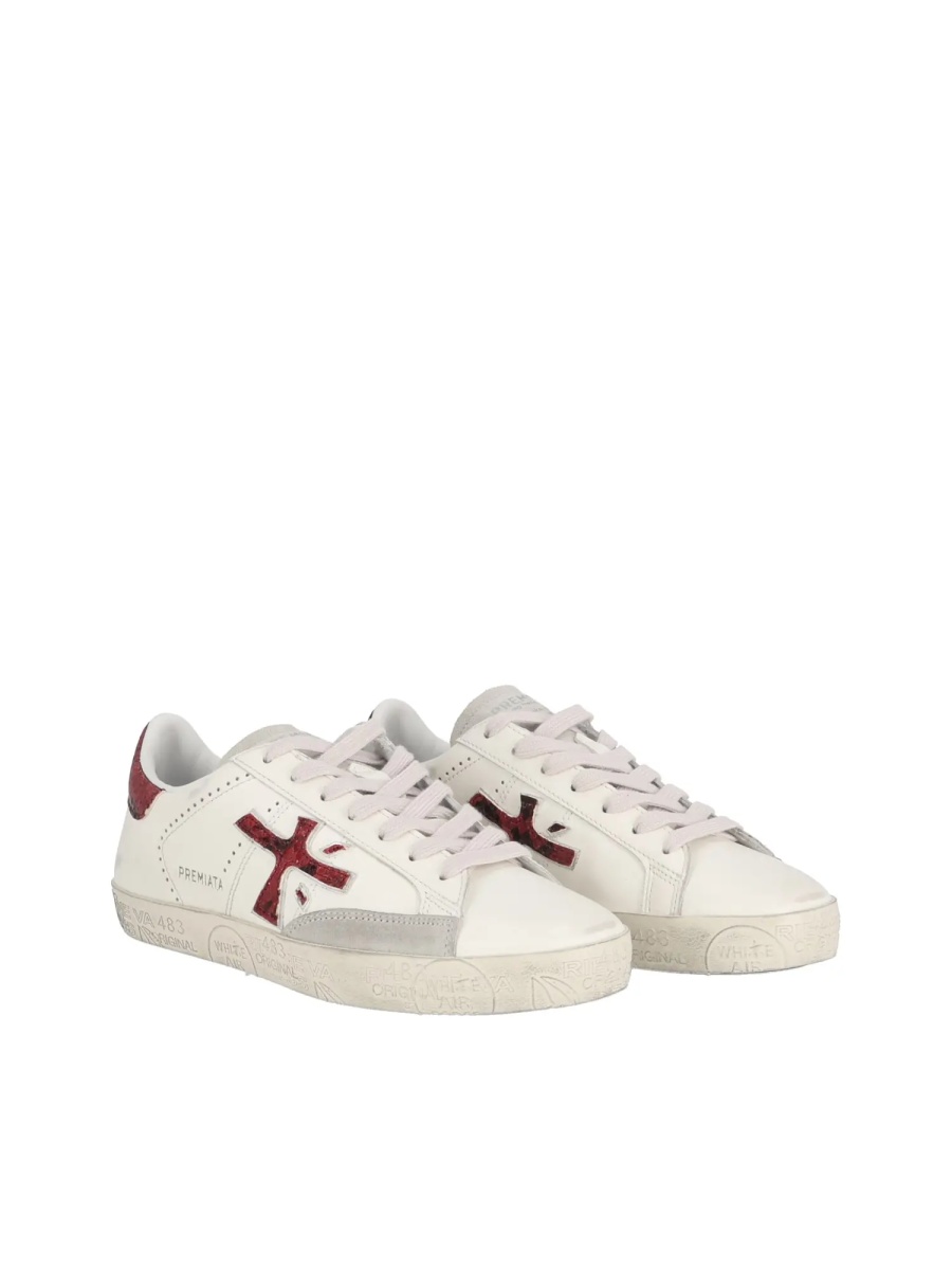 Sneakers SNEAKERS STEVEND WHITE/RED - Img 2