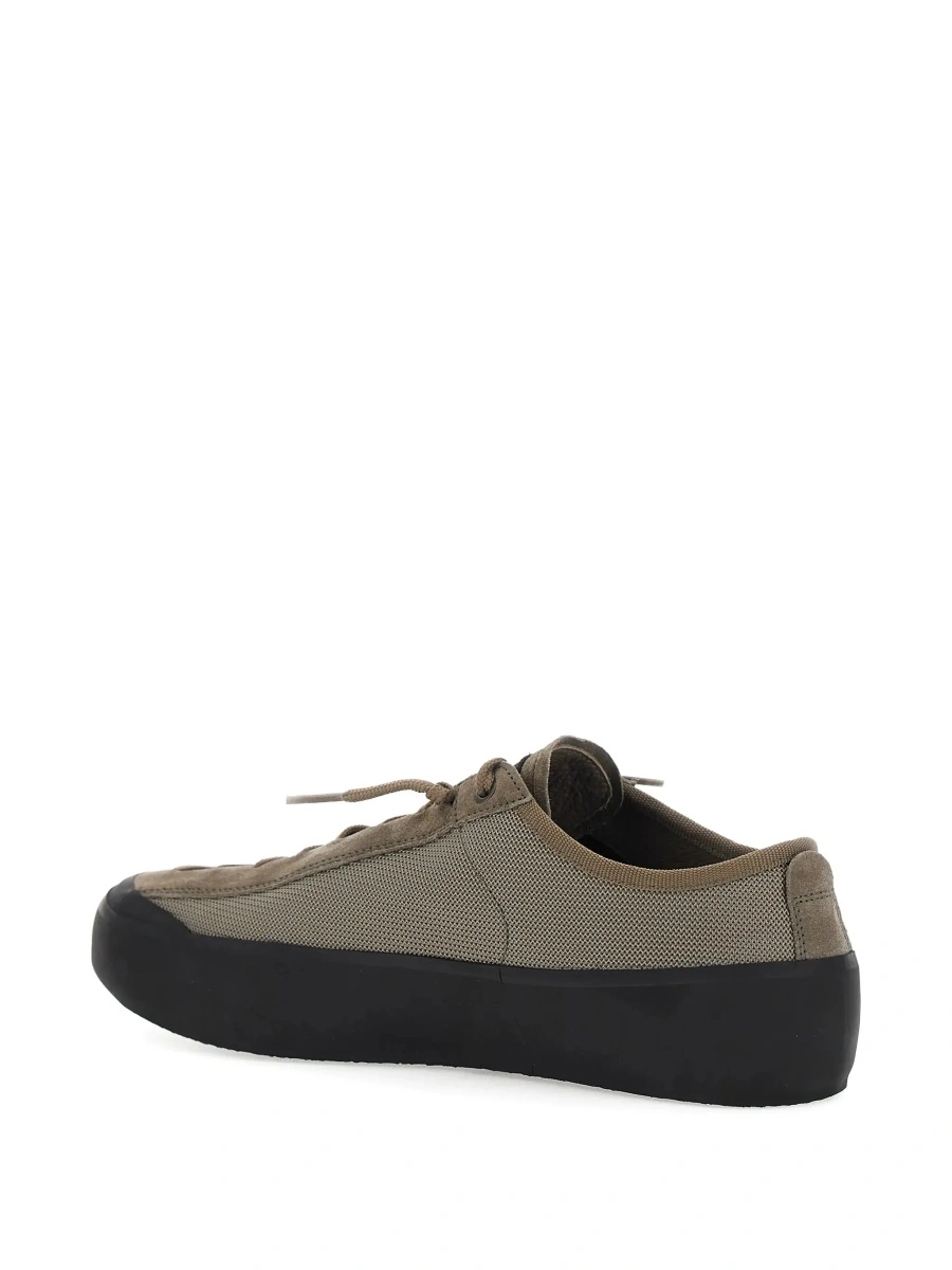 Sneakers Stone Island maro din piele intoarsa si plasa - Img 7