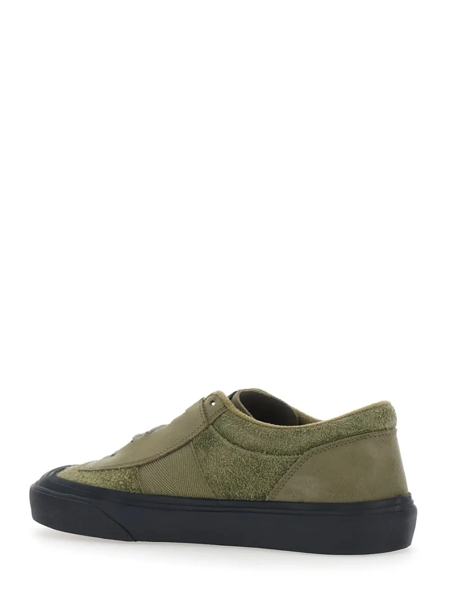 Sneakers Stone Island verzi din piele intoarsa - Img 3