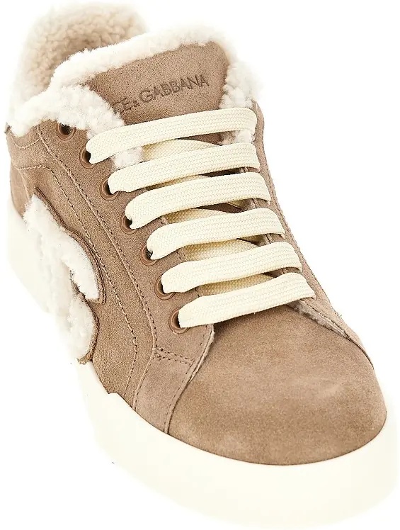 Sneakers Suede and shearling 'Portofino' sneakers - Img 2