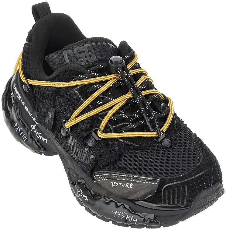 Sneakers Suede leather and mesh 'Faster' sneakers - Img 2