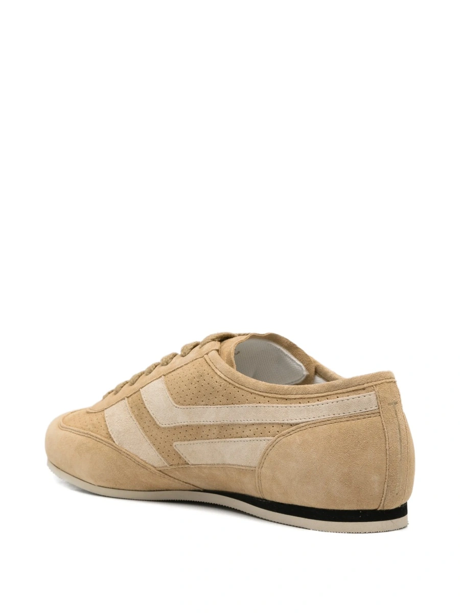 Sneakers Tom Ford neutri din piele intoarsa - Img 3