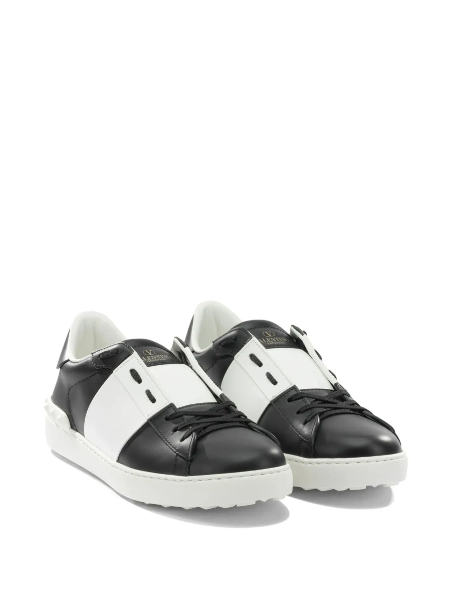 Sneakers Valentino Garavani albi din piele 'Open' - Img 5