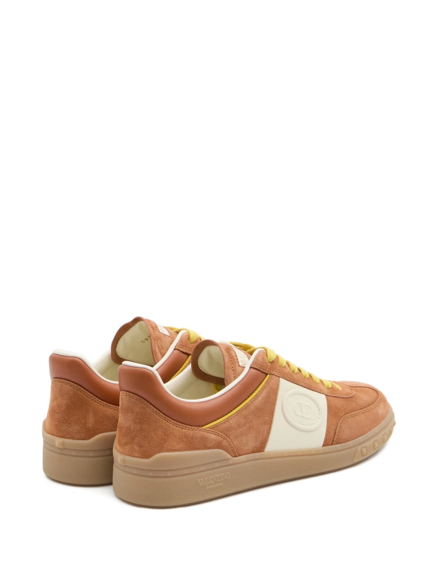 Sneakers Valentino Garavani maro din piele - Img 3