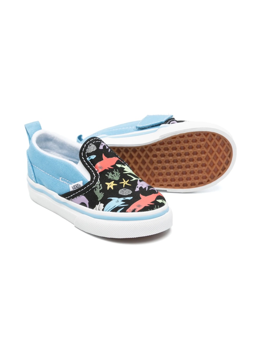 Sneakers Vans albastri din material textil - Img 2