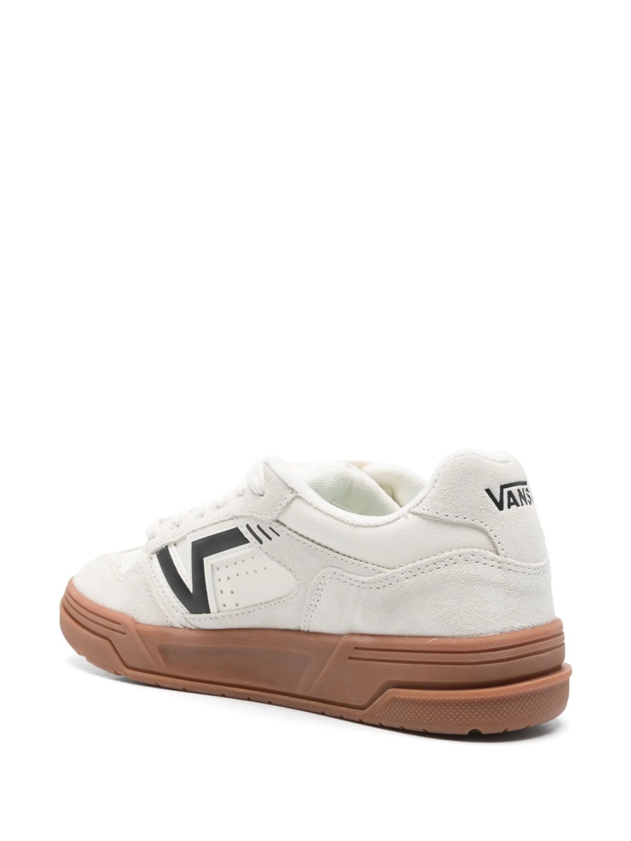 Sneakers Vans albi din poliuretan si piele - Img 3