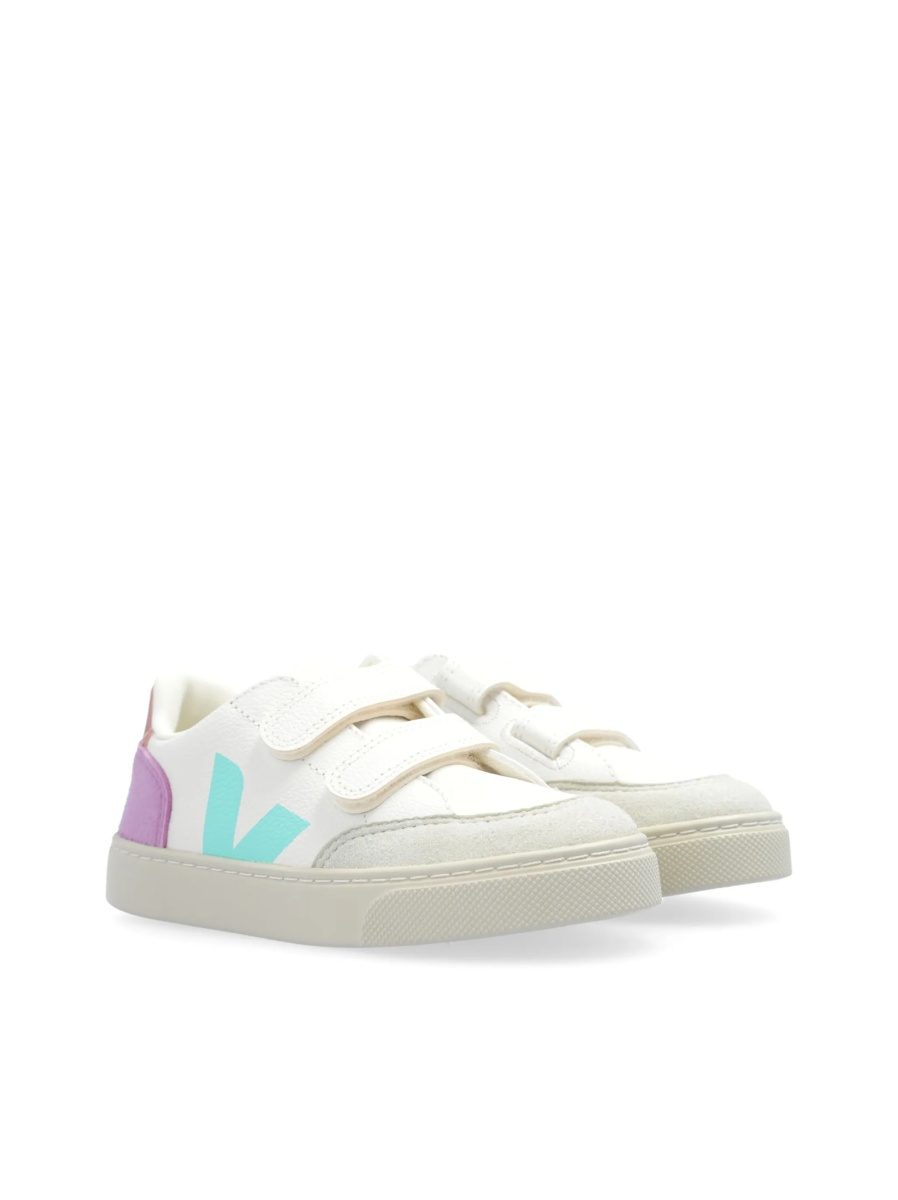 Sneakers VEJA albi din piele si piele intoarsa - Img 2