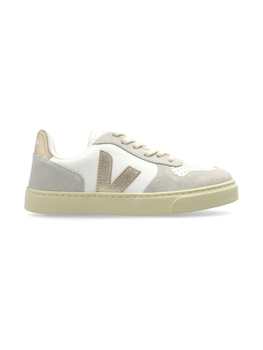 Sneakers VEJA albi din piele si piele intoarsa - Img 2