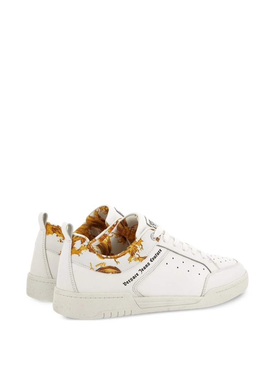 Sneakers Versace Jeans Couture albi din piele - Img 3