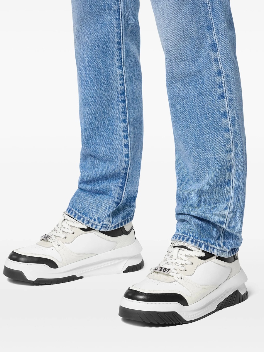 Sneakers Versace Odissea albi din piele - Img 5