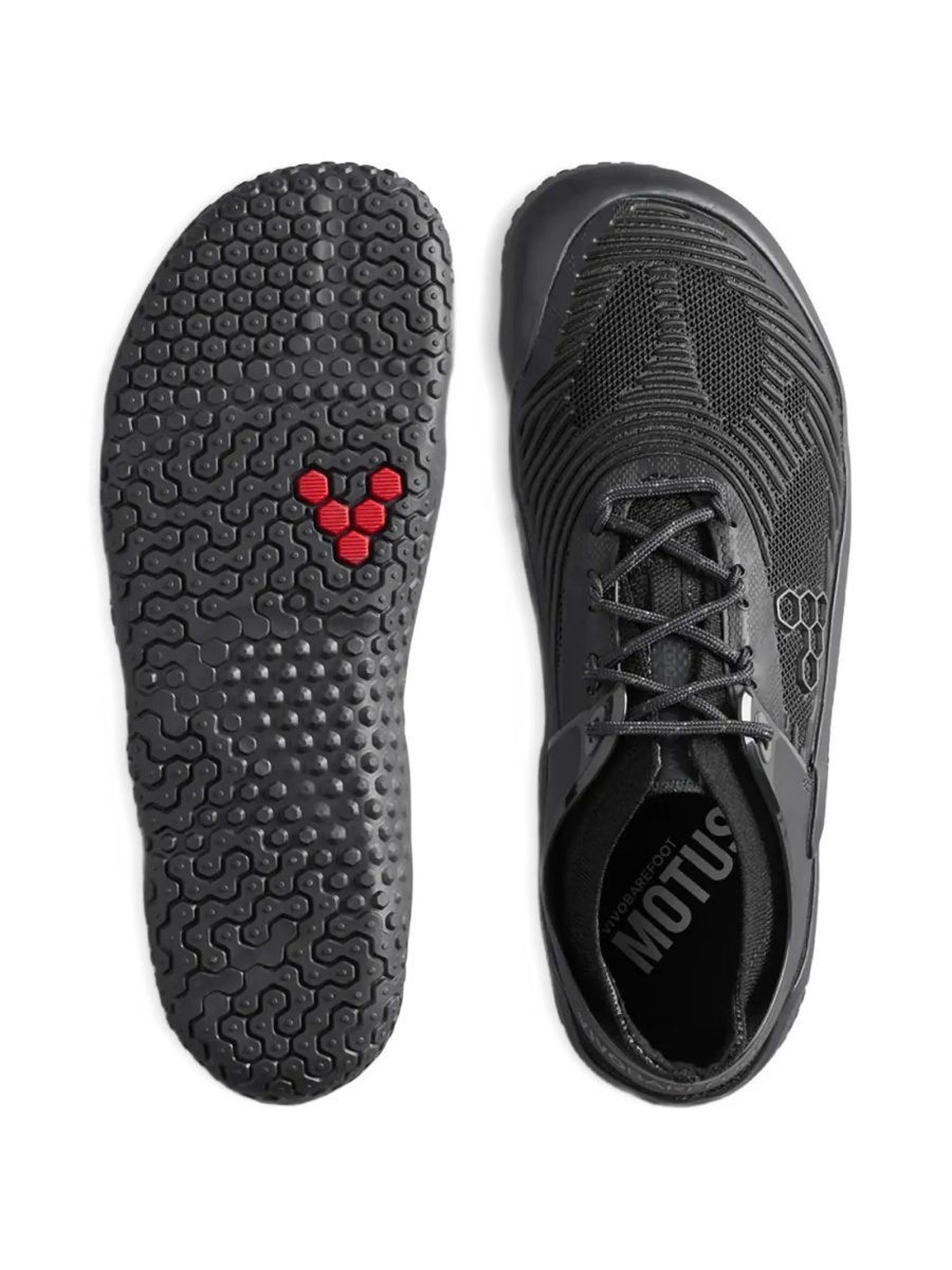 Sneakers Vivobarefoot negri din poliester reciclat - Img 4
