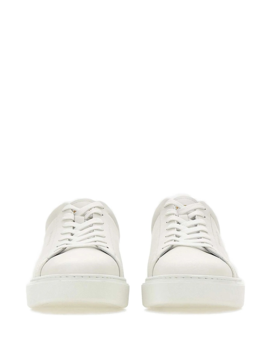 Sneakers Woolrich albi din piele - Img 5