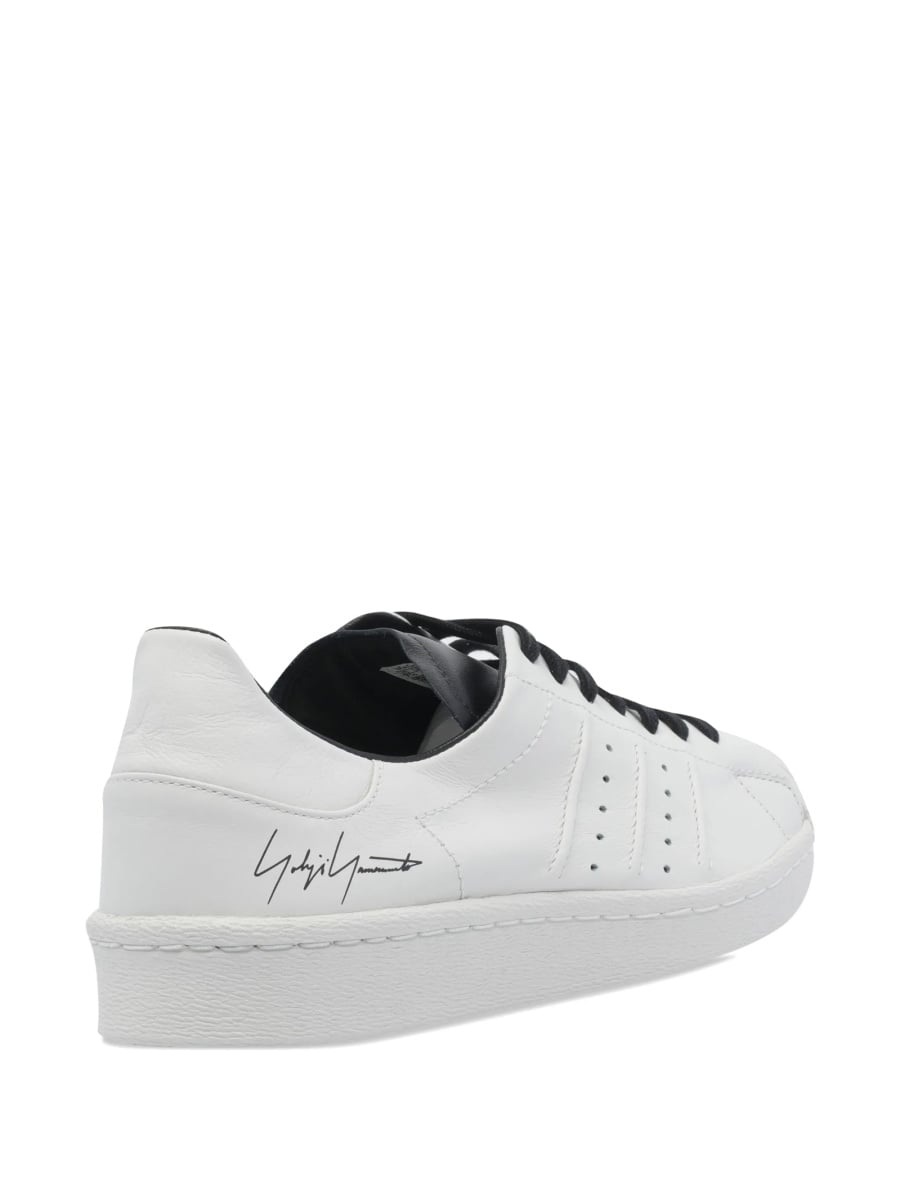 Sneakers Y-3 albi din piele - Img 4