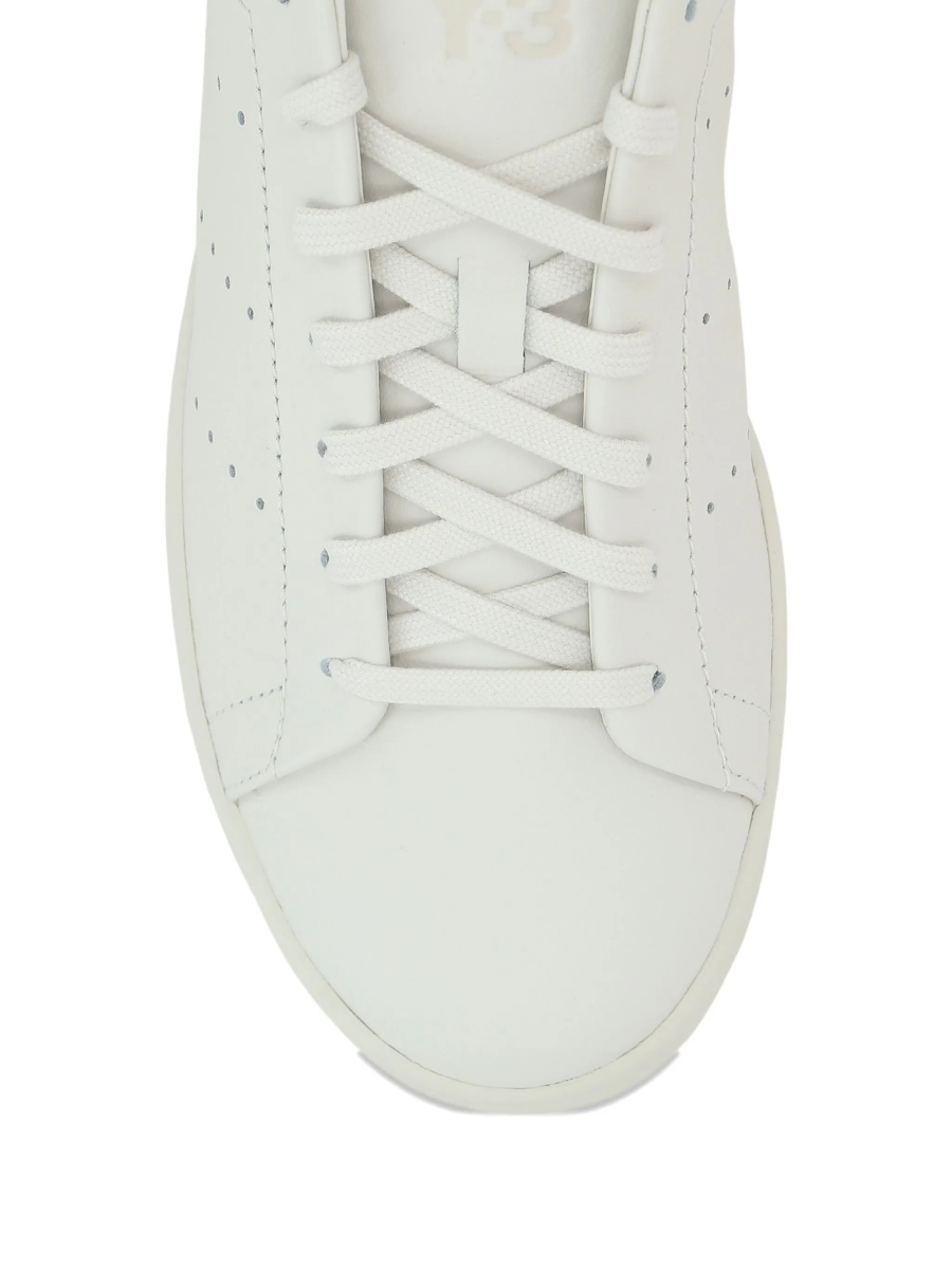 Sneakers Y-3 albi din piele - Img 4