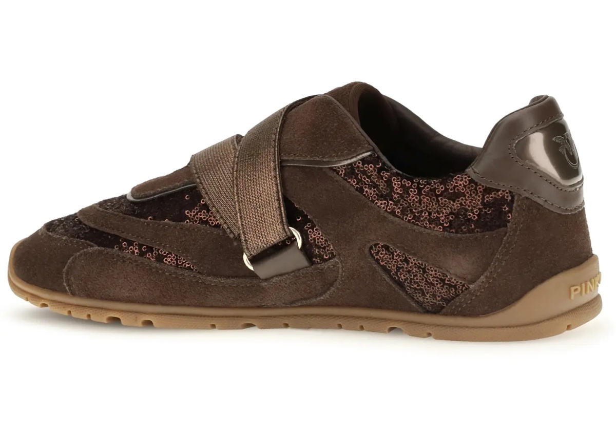 Sneakers Yulia suede Sneakers with sequins - Img 3