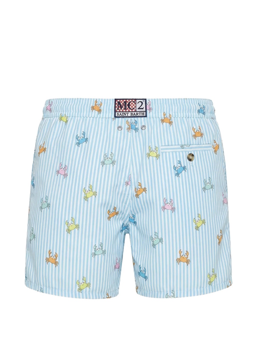 Sort de baie Mc2 Saint Barth albastru din polyester - Img 2