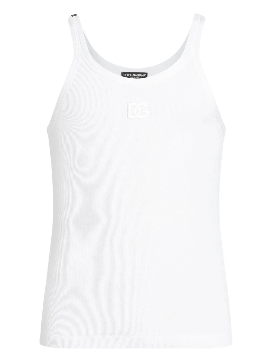 Top Dolce &amp; Gabbana alb din bumbac - Img 8