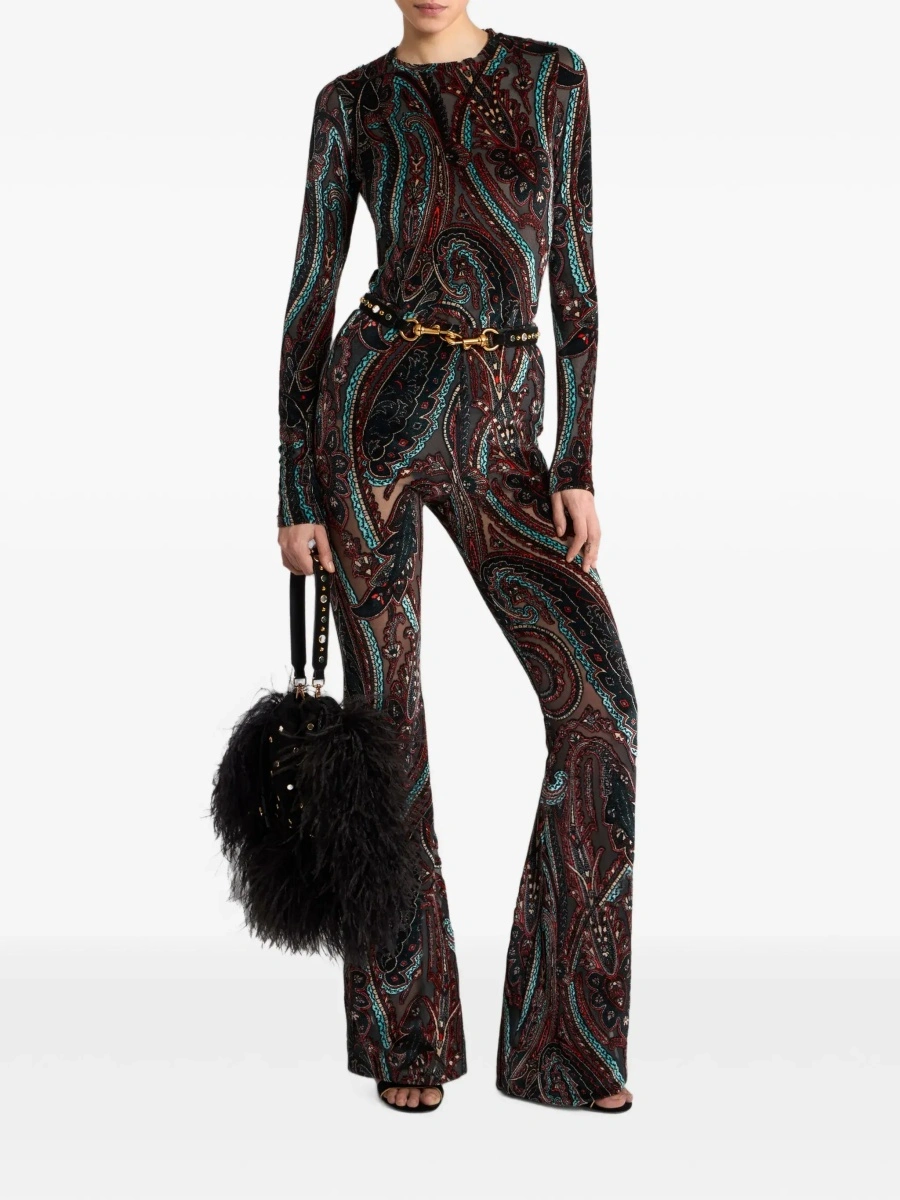 Top ETRO multicolor din vascoza - Img 4