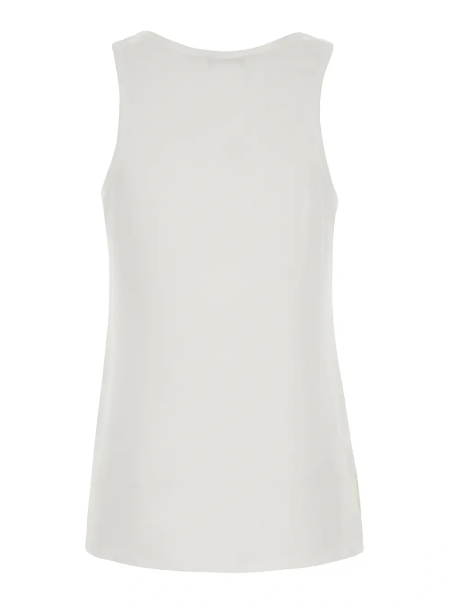 Top Max Mara alb din matase - Img 2