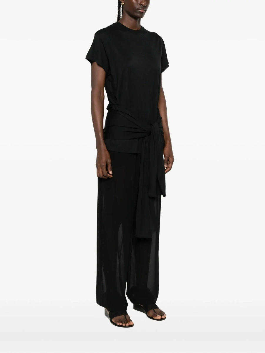 Top TOTEME negru din bumbac - Img 5