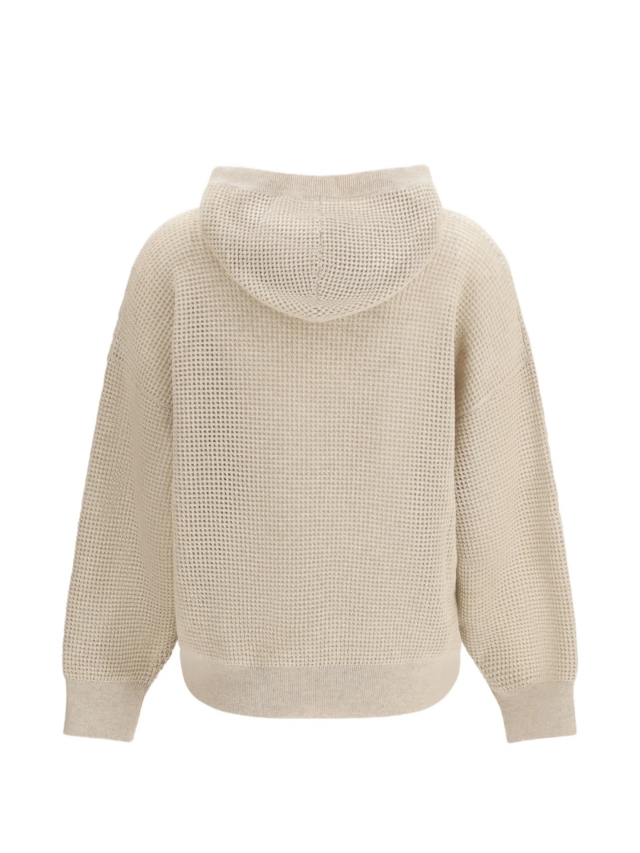 Top tricotat Brunello Cucinelli neutru - Img 2