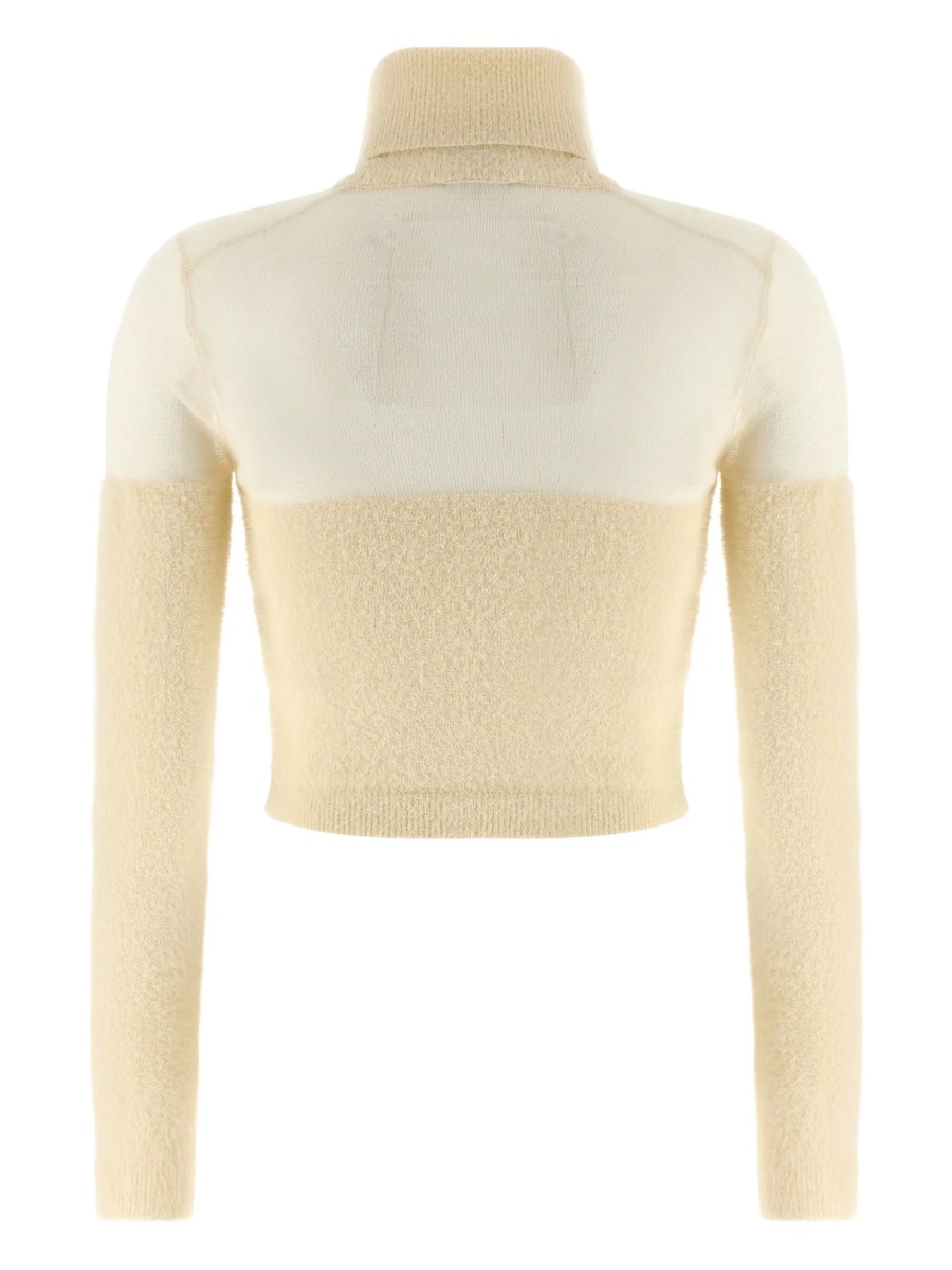Top tricotat Elisabetta Franchi neutru - Img 2
