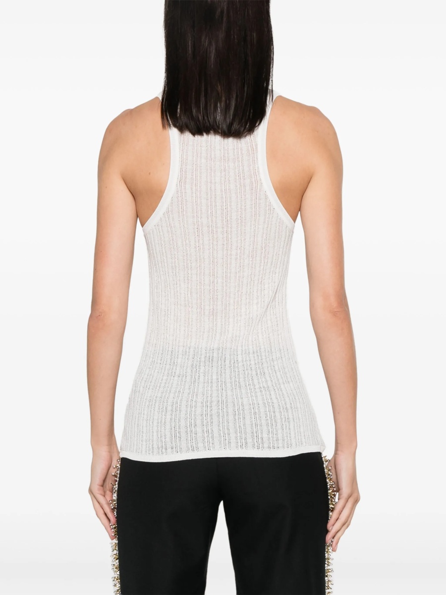 Top tricotat Isabel Marant alb - Img 4