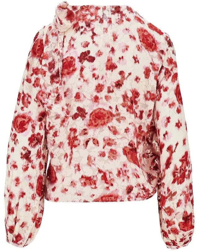 Topuri Printed silk 'Firma' blouse - Img 3