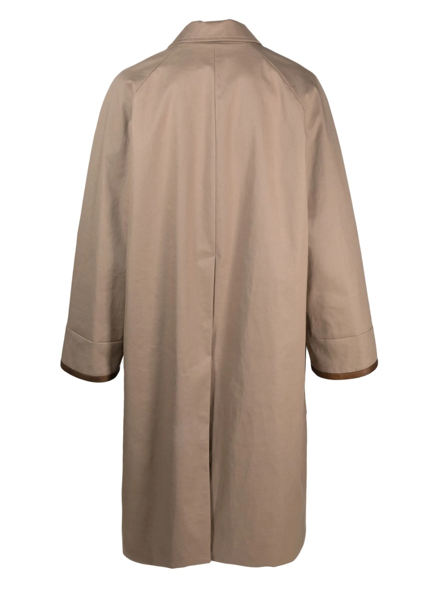 Trenci Fendi neutru din piele si cocos - Img 2